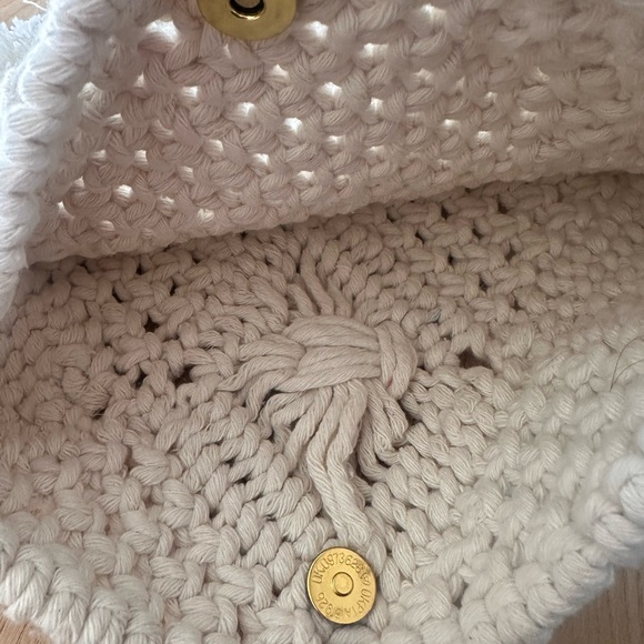 Macrame shoulder bag, handmade bag, knitted macrame purse bag - Picture 5 of 6